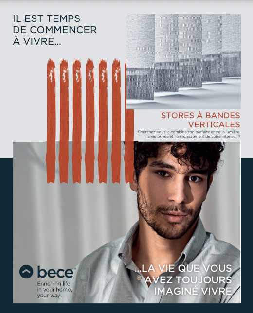 Stores à bandes verticales