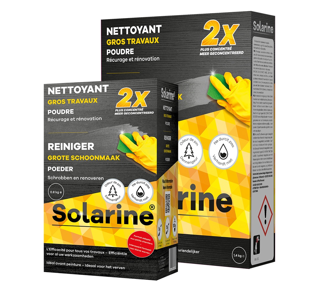 |3100813| SOLARINE NETTOYANT GROS TRAVAUX - POUDRE - 1,4KG