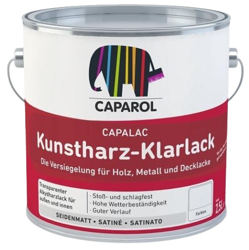 |50447| CAPALAC KUNSTHARZ-KLARLACK SEIDENMATT - 2,5L