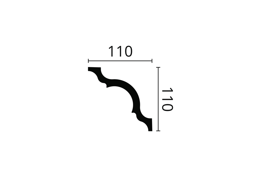 NMC NOMASTYL PLUS MOULURES A 110X110MM-2M