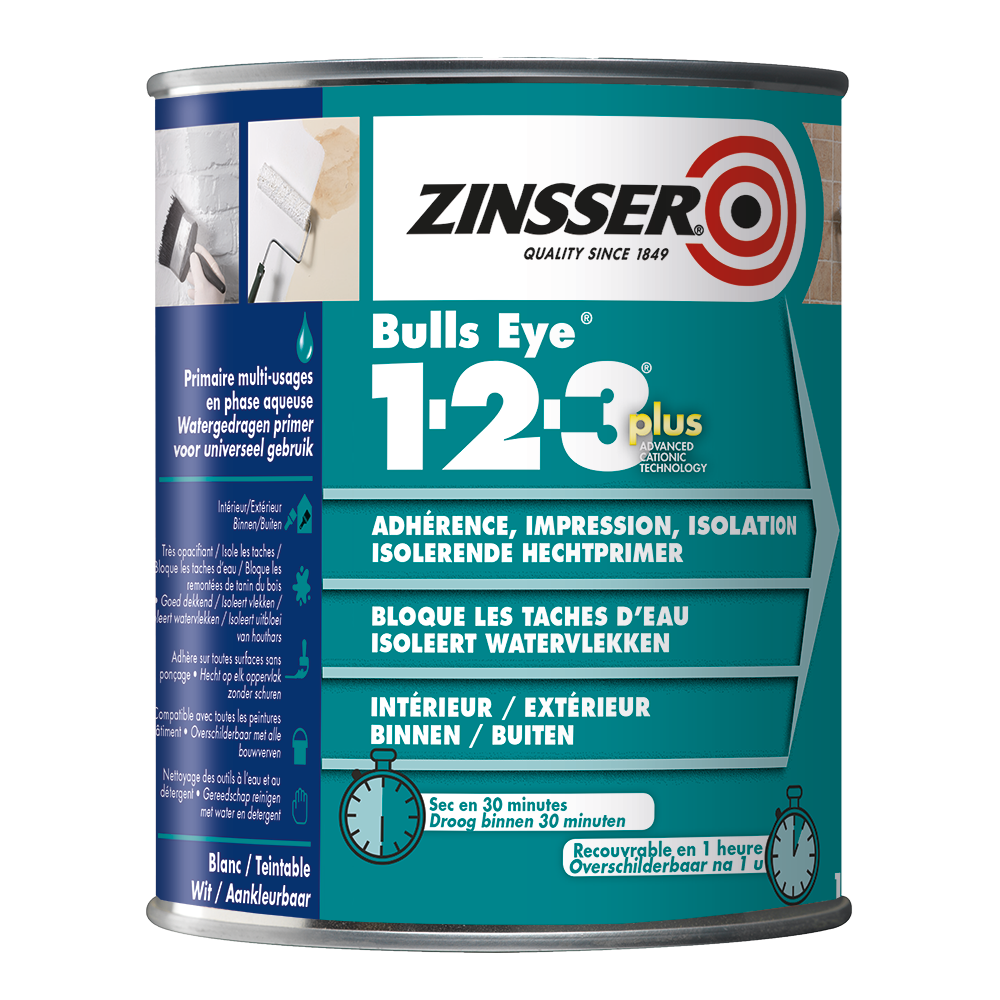 |858.BE.1| ZINSSER 1-2-3 PLUS BE - 1L