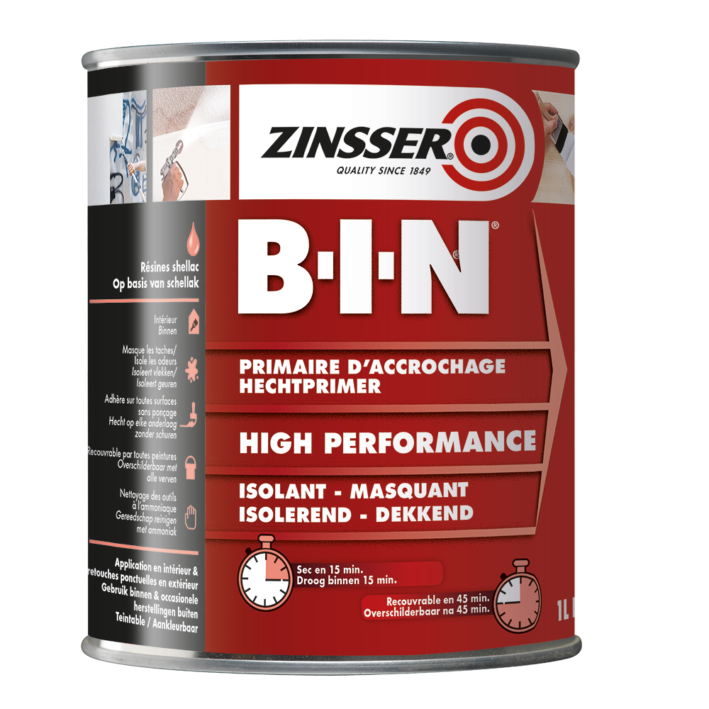 |851.BE.1| ZINSSER BIN - BLANC- 1L