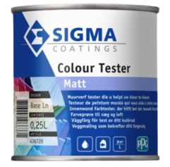 [436727] SIGMA COLOUR TESTER MATT - BASE ZN - 0,25L