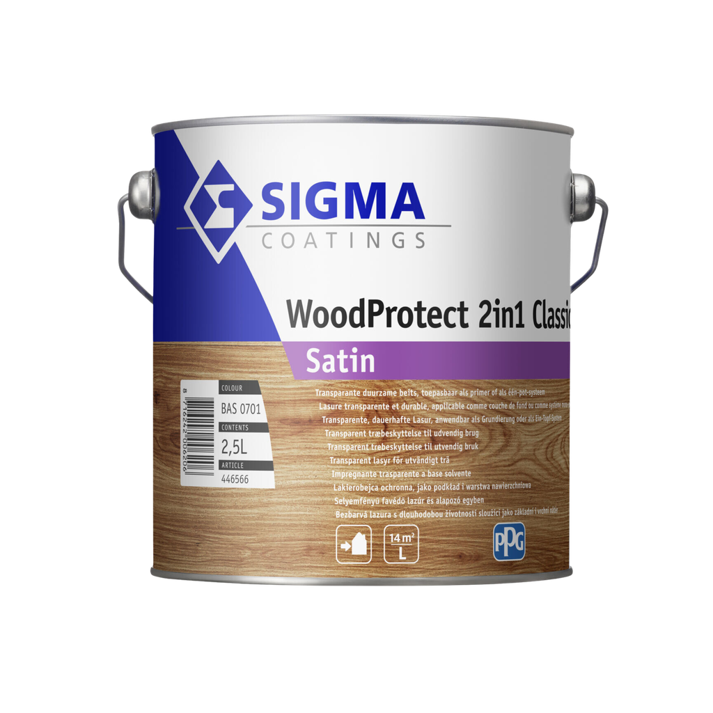 [446566] SIGMA WOODPROTECT 2IN1 CLASSIC SATIN SB - BASE 0701 - 2,5L