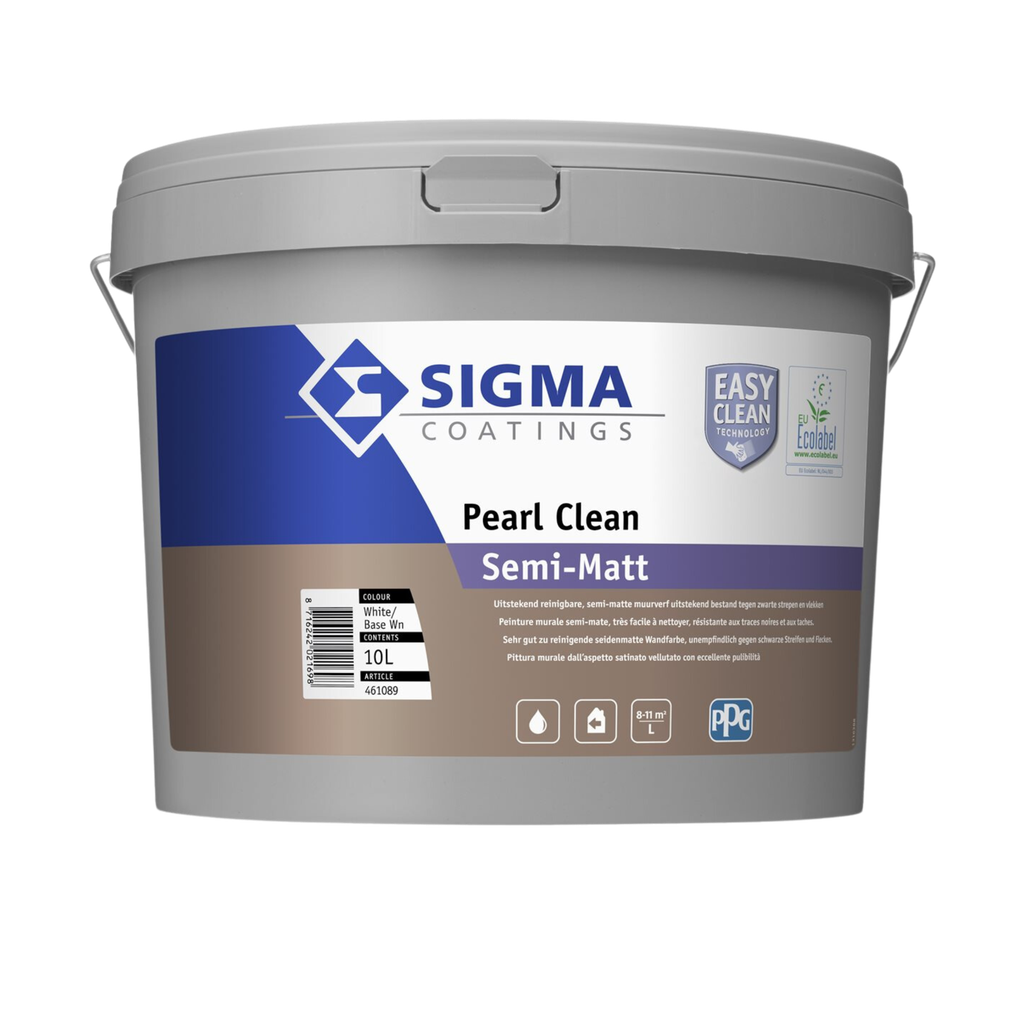 SIGMA PEARL CLEAN XTREME SEMI-MAT WHITE/BASE WN - 10L