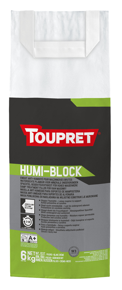 |HUMIB06| TOUPRET HUMI-BLOCK ENDUIT EN POUDRE 6KG