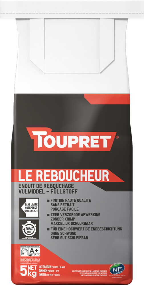 |REB705D| TOUPRET LE REBOUCHEUR CACHET ROUGE5KG (SAC)