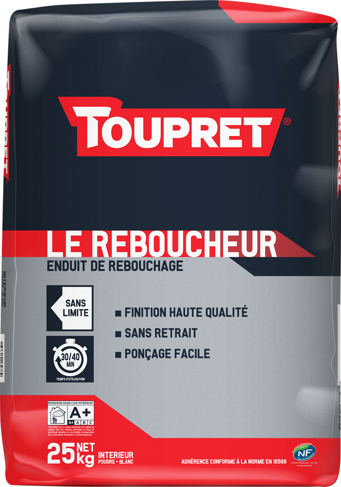 TOUPRET LE REBOUCHEUR CACHET ROUGE 25KG