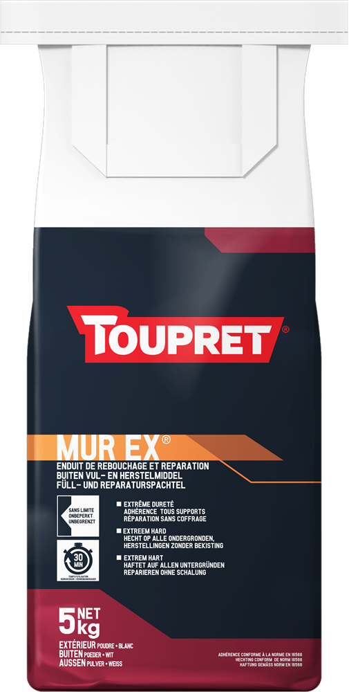 TOUPRET MUREX ENDUIT DE RÉPARATION POUDRE 5KG (SAC)