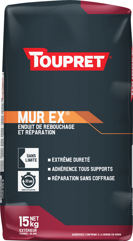 TOUPRET MUREX ENDUIT DE RÉPARATION POUDRE 15KG