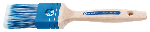 [041930] |041930| BROSSE PLATE 30 MM AQUASTAR SOIE SYNTH. BLEU PREMIUM