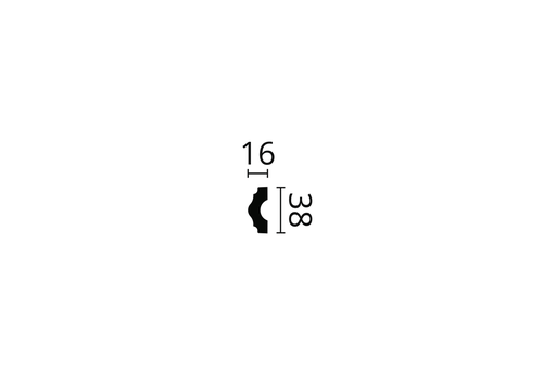 [I] |I| NMC NOMASTYL PLUS CIMAISE I 40X15MM 2M