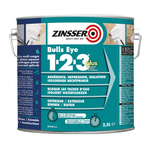 [858.BE.2.5] |858.BE.2.5| ZINSSER 1-2-3 PLUS BE - 2,5L