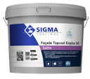 [381775] SIGMA FACADE TOPCOAT ECOPLUS SOFT SATIN - BLANC - 10L