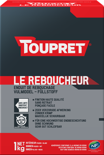 [REB701D] TOUPRET - ENDUIT DE REBOUCHAGE - 1KG