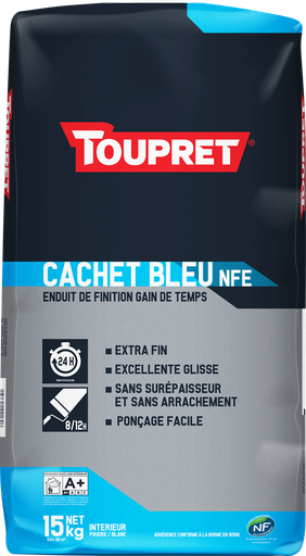 [CB815D] |CB815D| TOUPRET CACHET BLEU ENDUIT DE FINITION 15KG